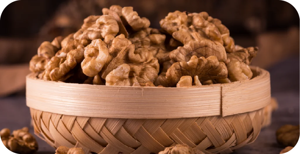 Tree nut testing is essential to ensure that traces of walnuts, such as those pictured in a bowl here, are not present