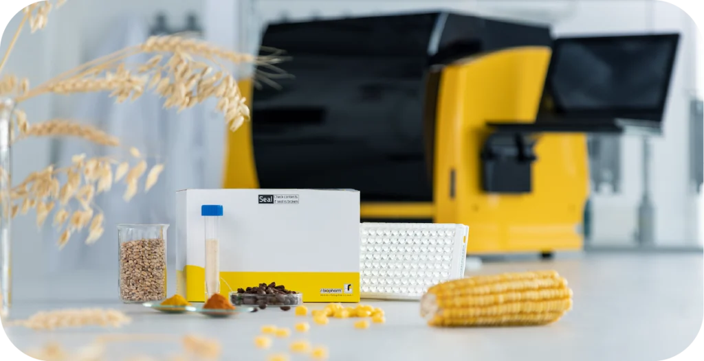 A ThunderBolt® machine with diagnostic tests and food around it